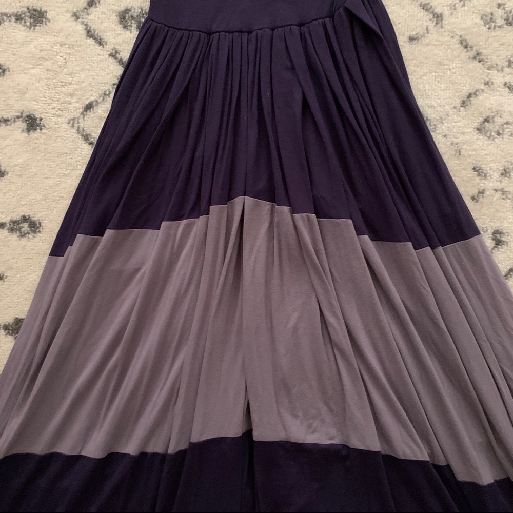 Silence + Noise Color Block Purple Maxi Dress - Picture 4 of 4